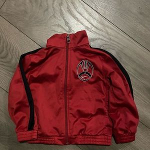Nike red zip up jacket size 24 months